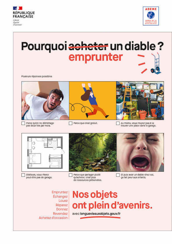 Visuel de l'annonce presse "Pourquoi emprunter un diable ?"